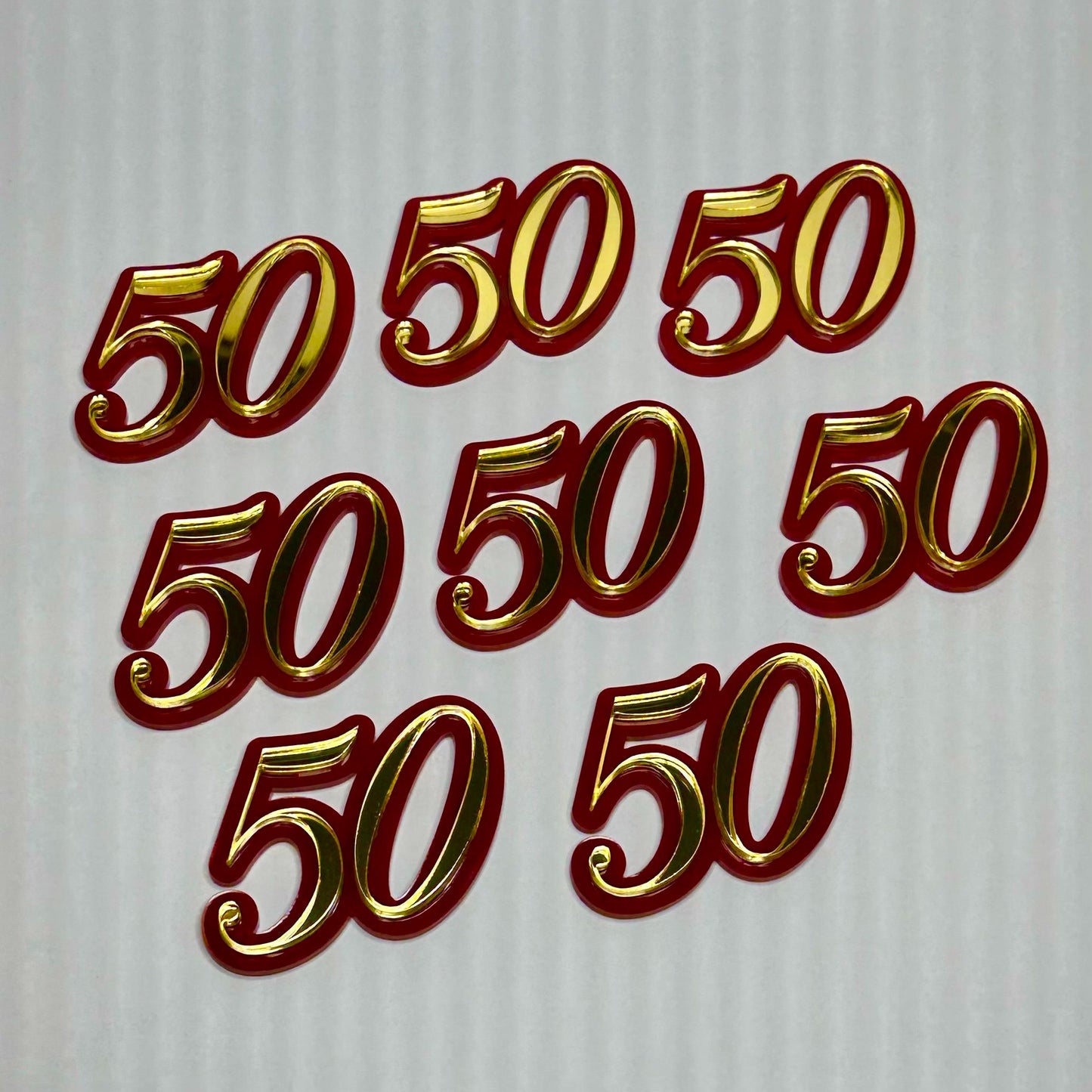 Age Cupcake Toppers (Double Layered)