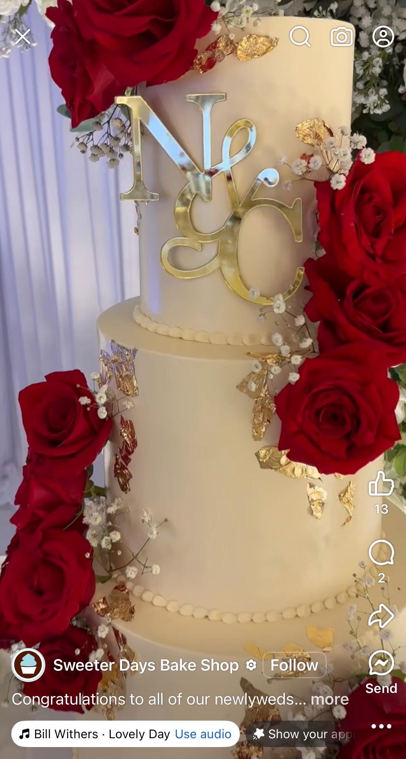 Initial Cake Charm