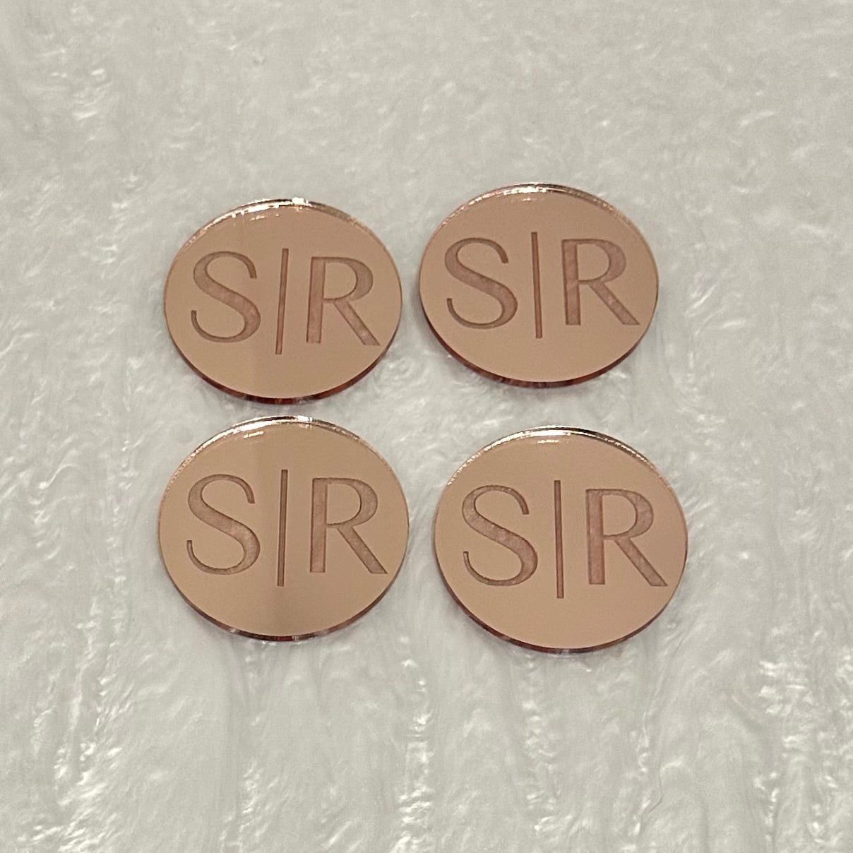 Monogram Cupcake Toppers