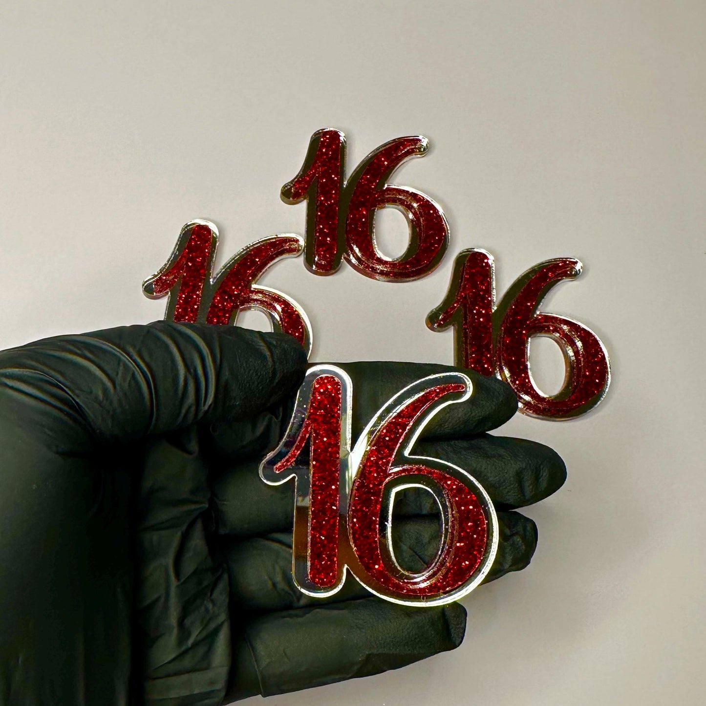 Age Cupcake Toppers (Double Layered)