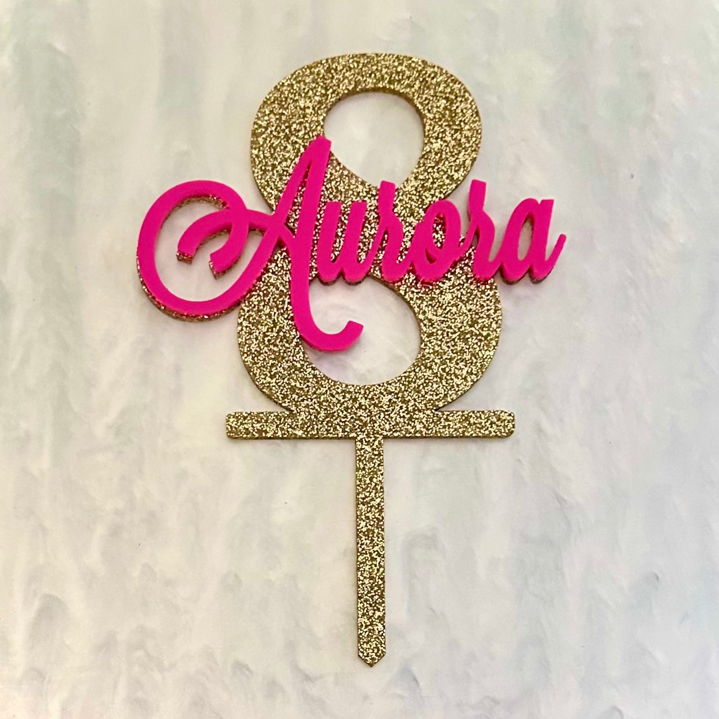 Age & Name Cake Topper