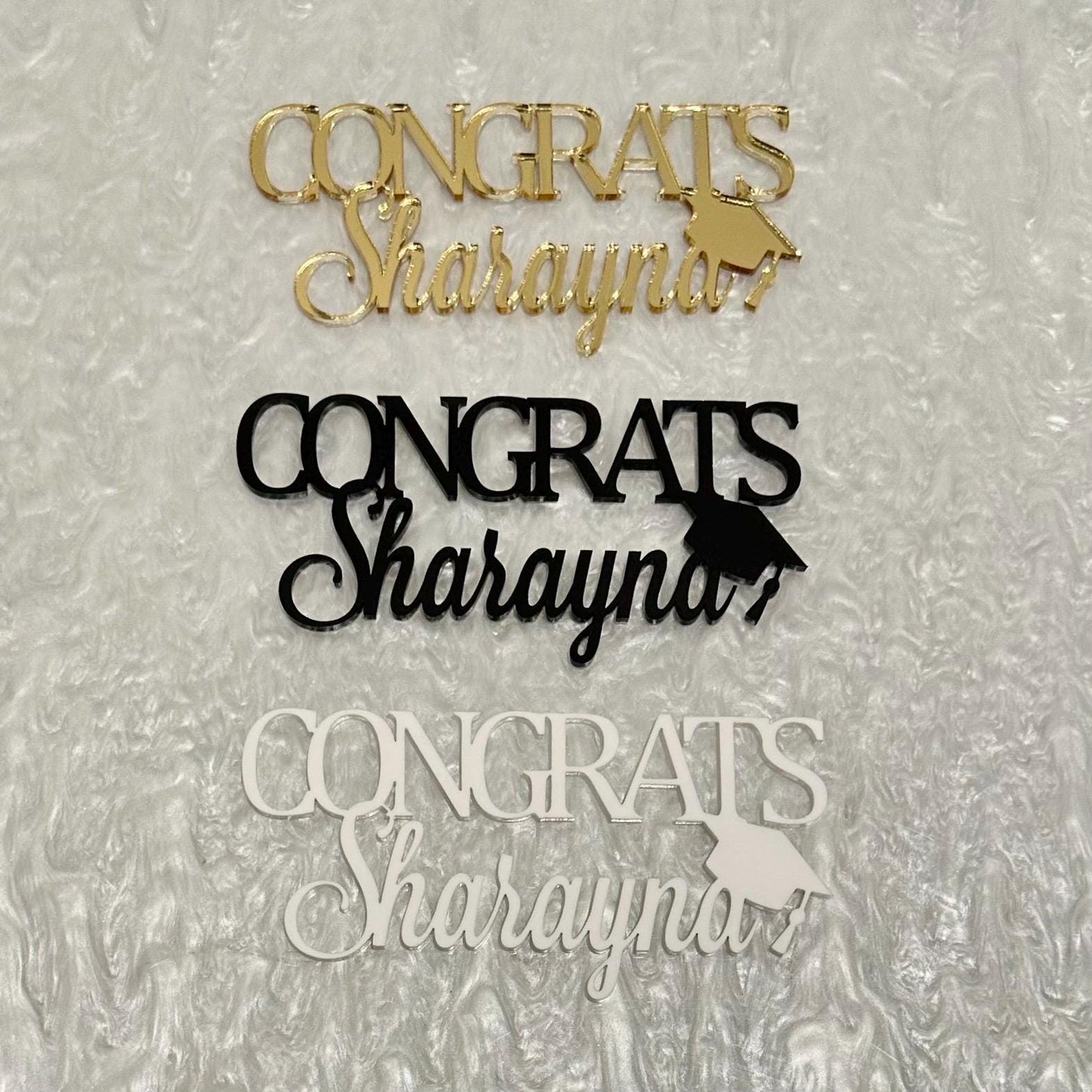 Graduation Cake Charm & Topper