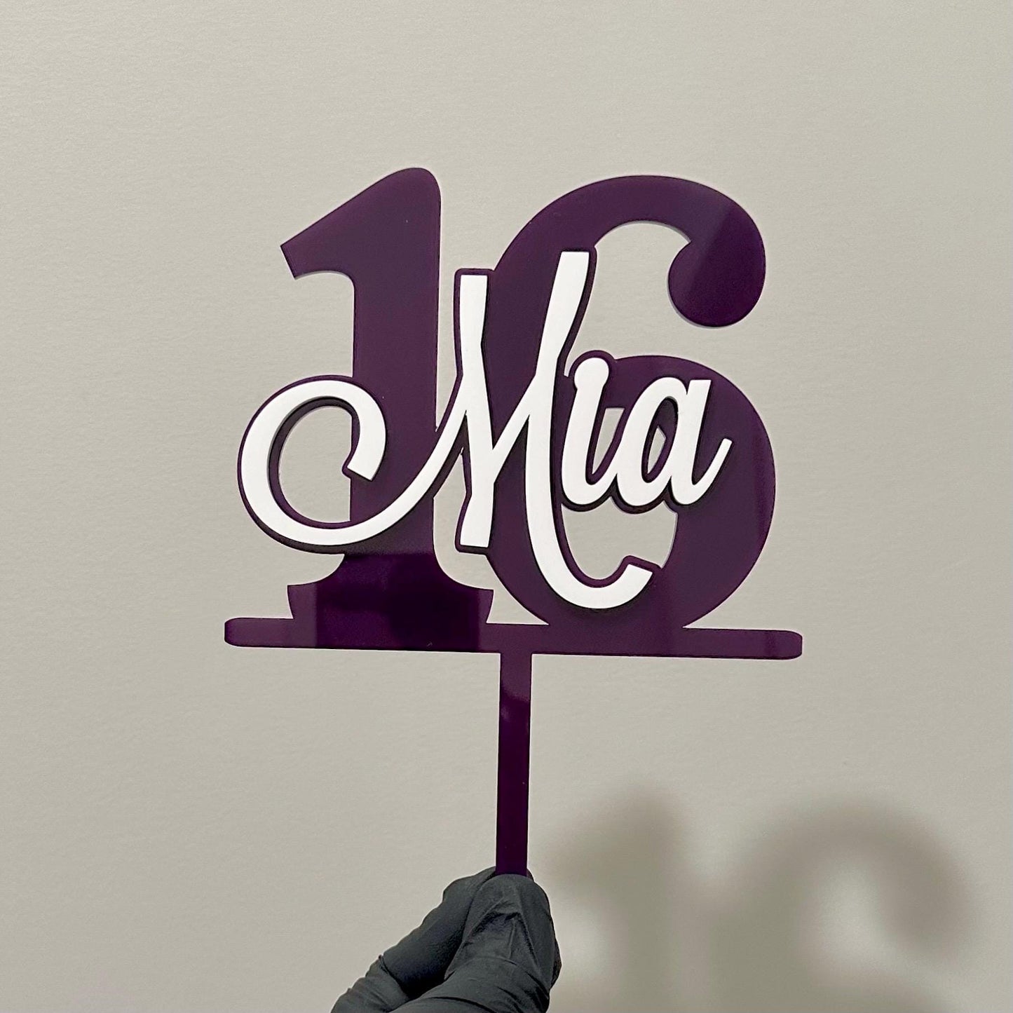 Age & Name Cake Topper