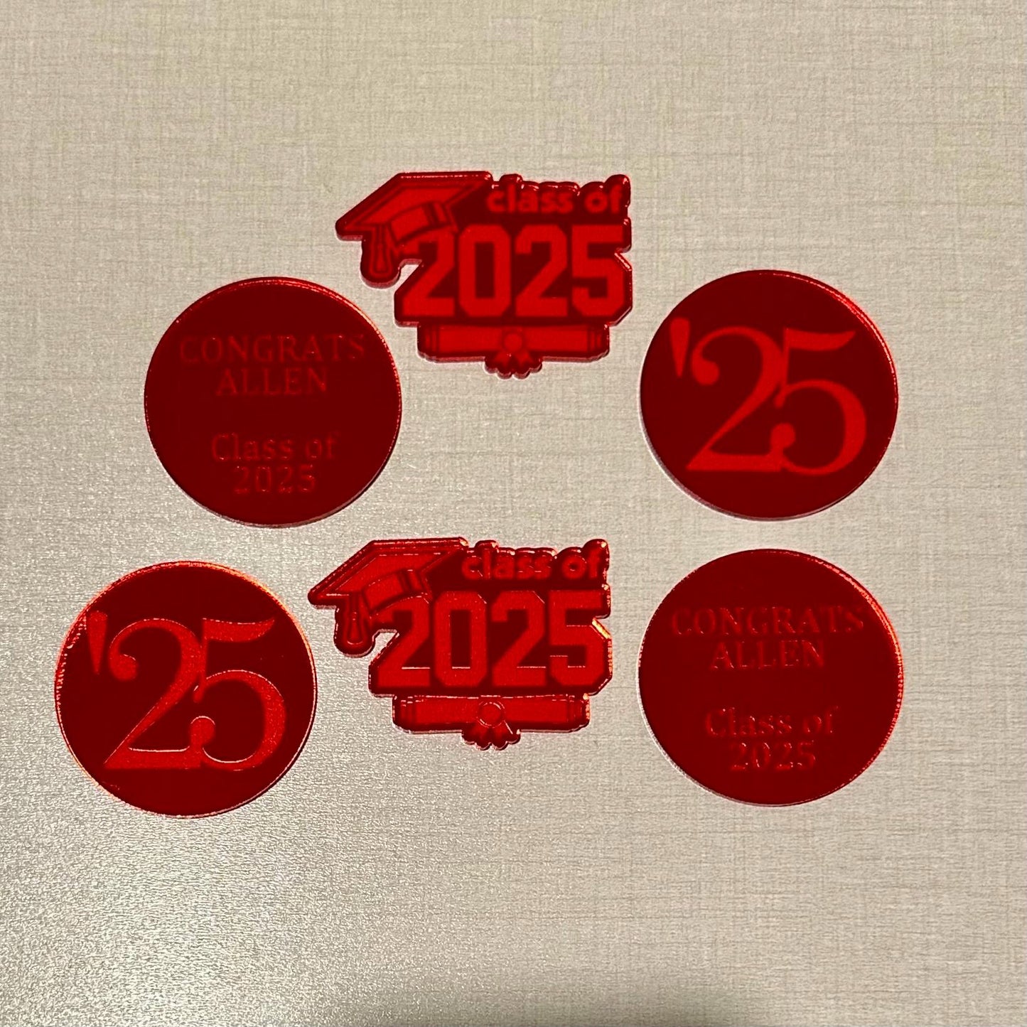 2025 Graduation Cupcake Toppers