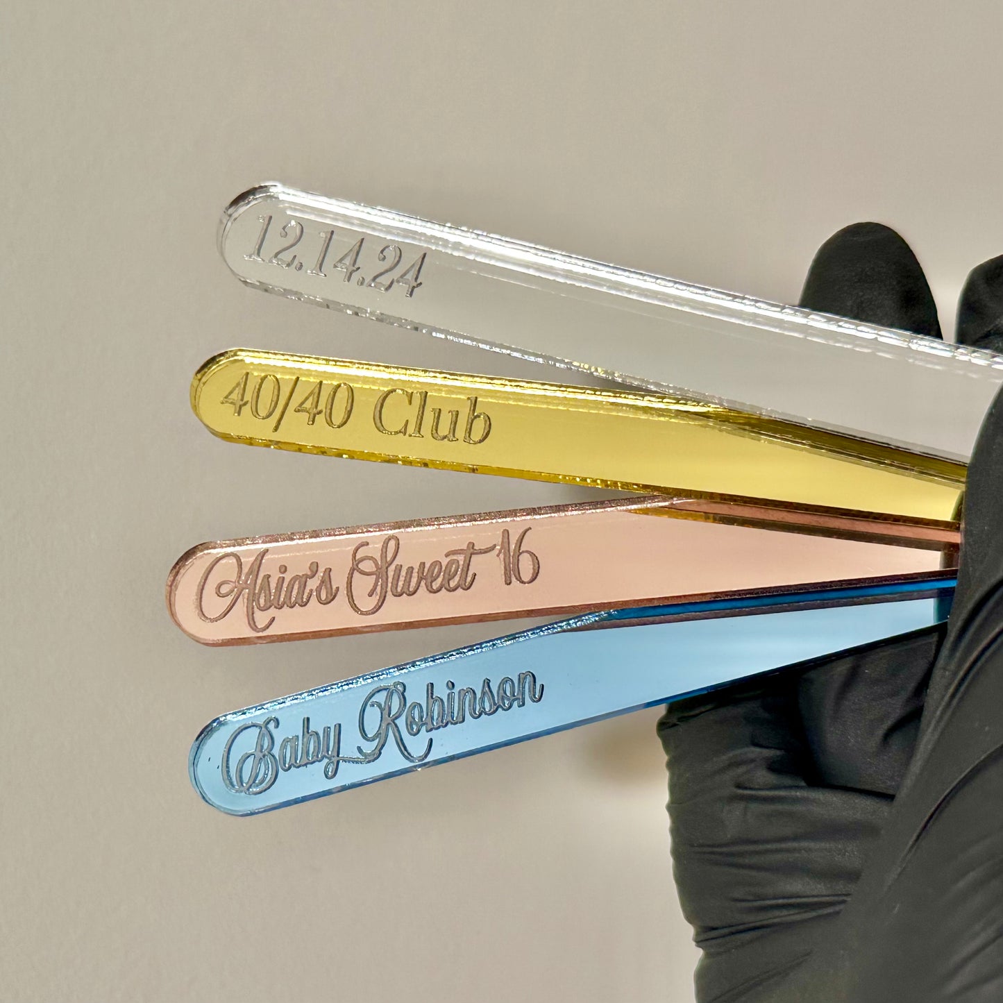 Custom Engraved Treat Sticks