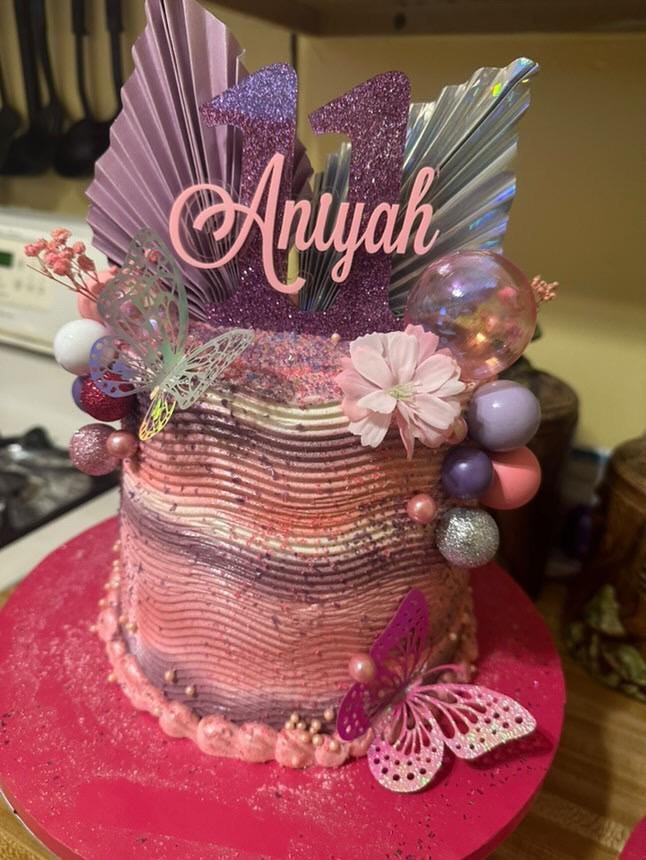 Age & Name Cake Topper