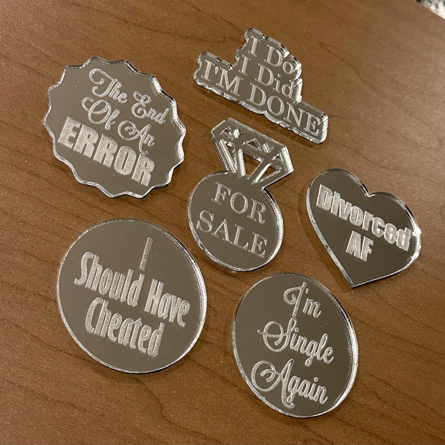 Divorce Party Toppers