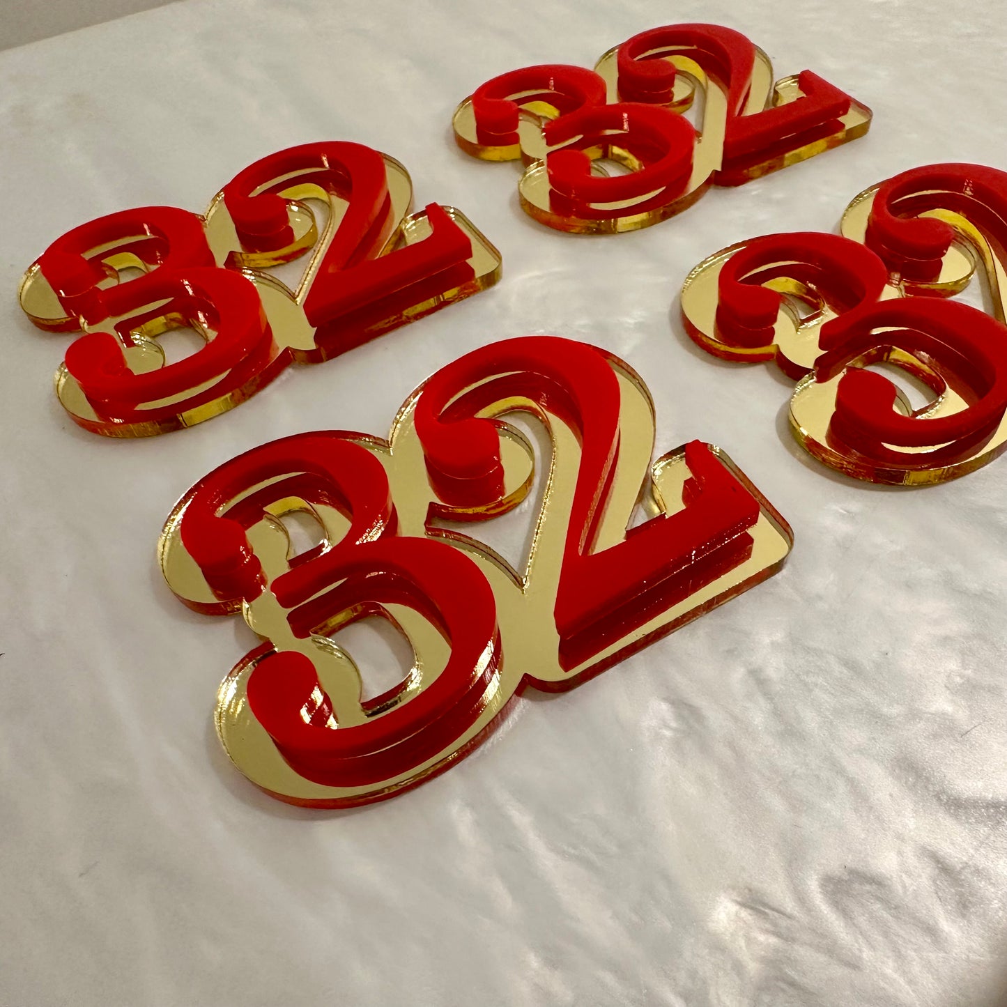 Age Cupcake Toppers (Double Layered)