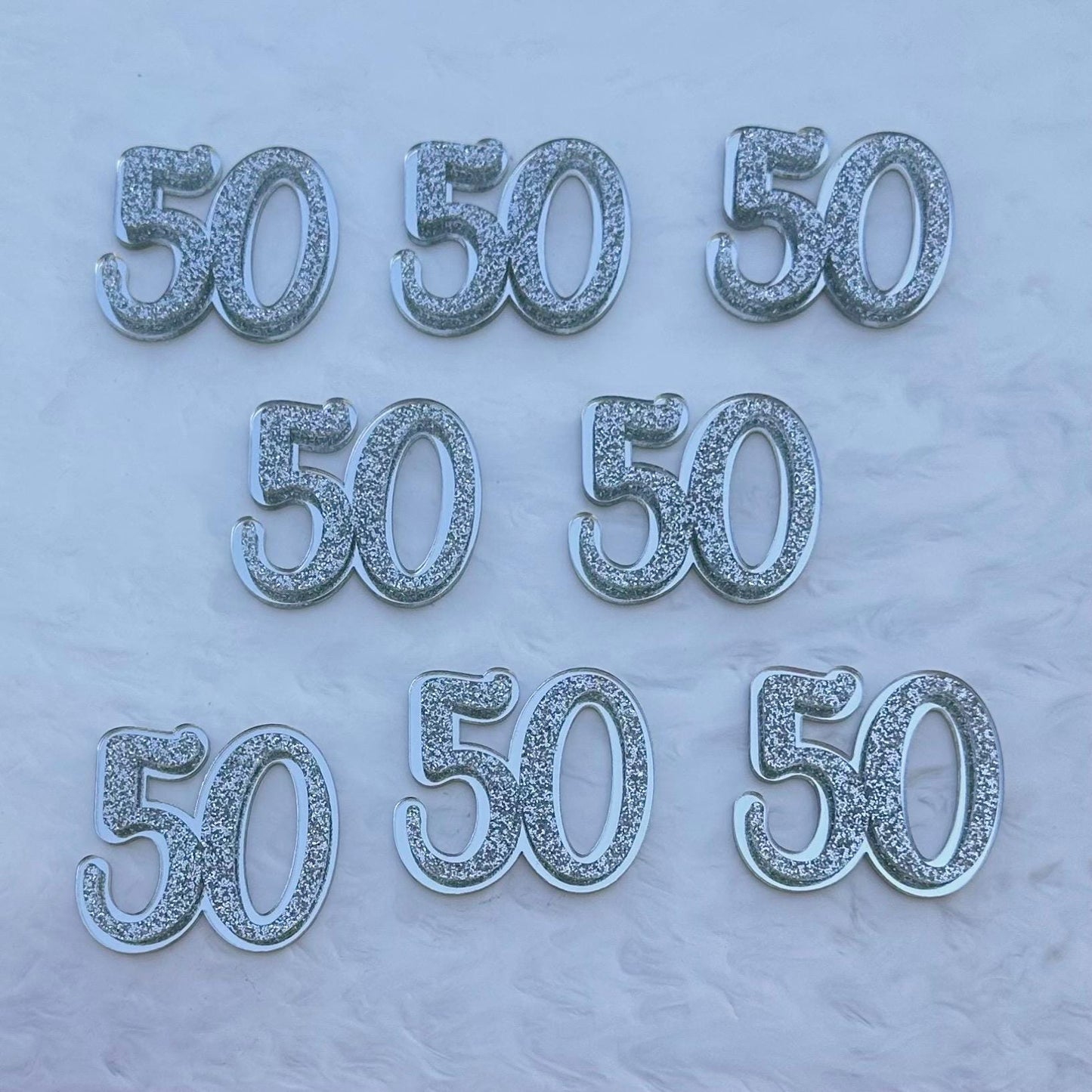 Age Cupcake Toppers (Double Layered)