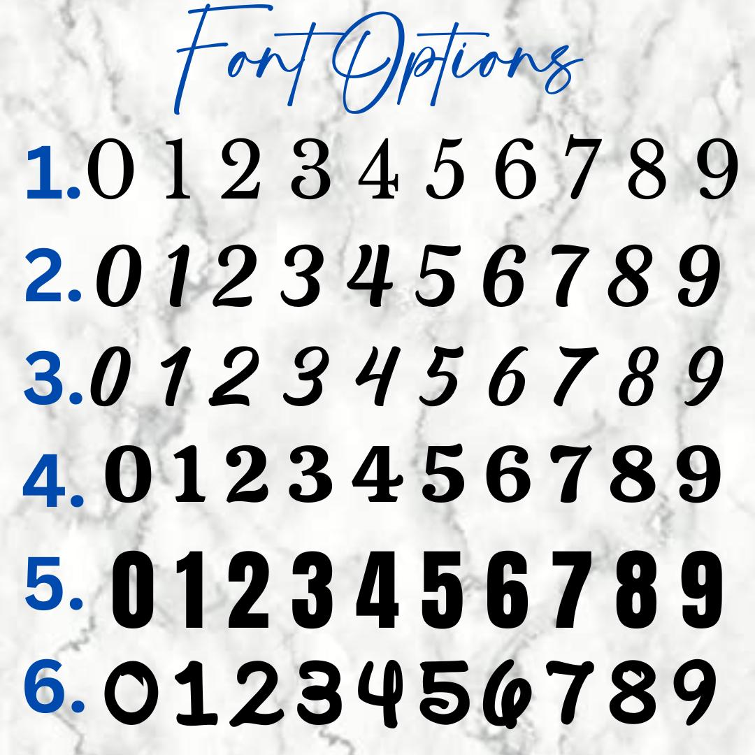 Acrylic Numbers & Letters