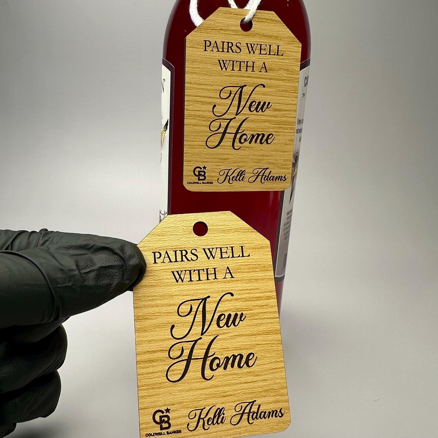 Realtor Wine Tags