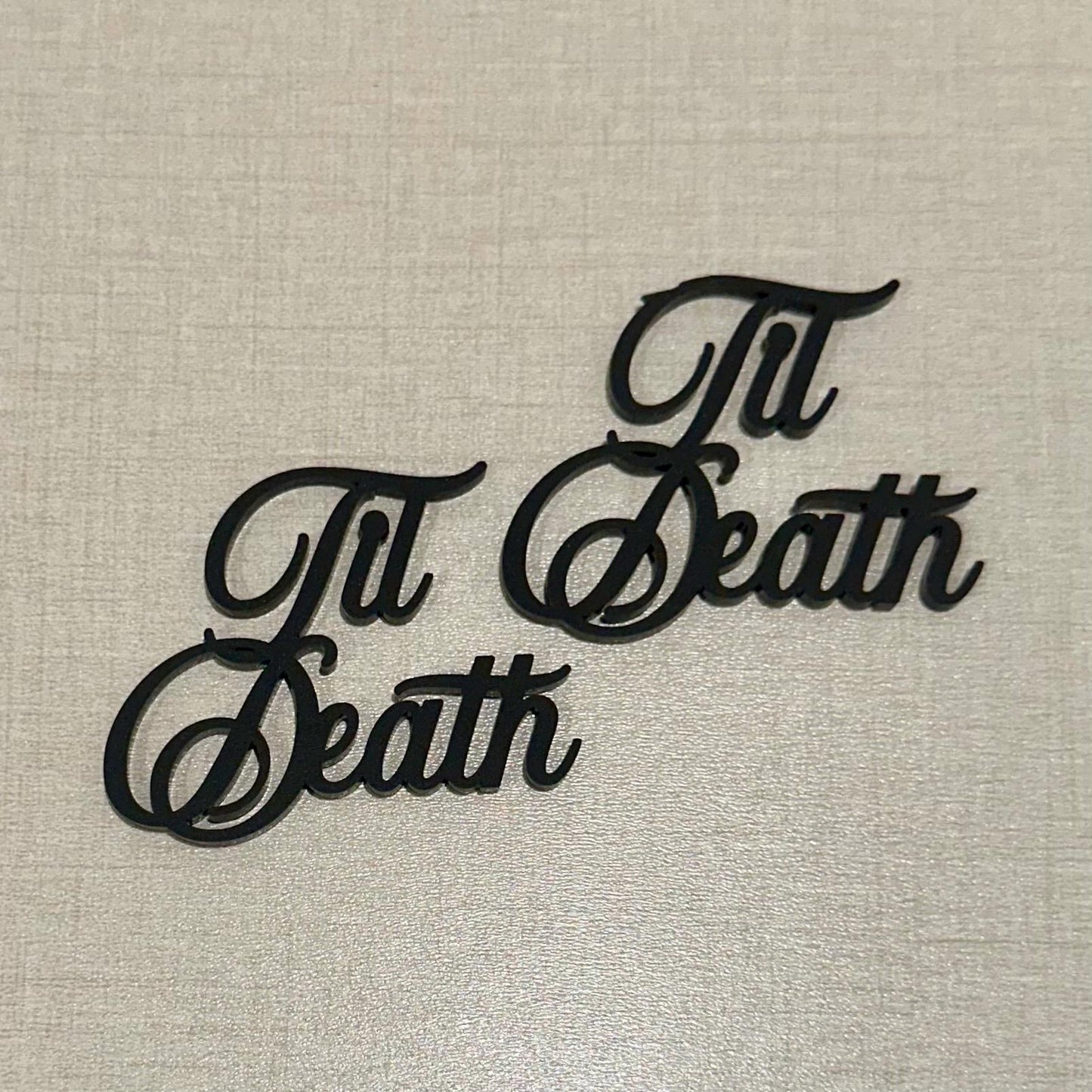 Til Death Cupcake Toppers