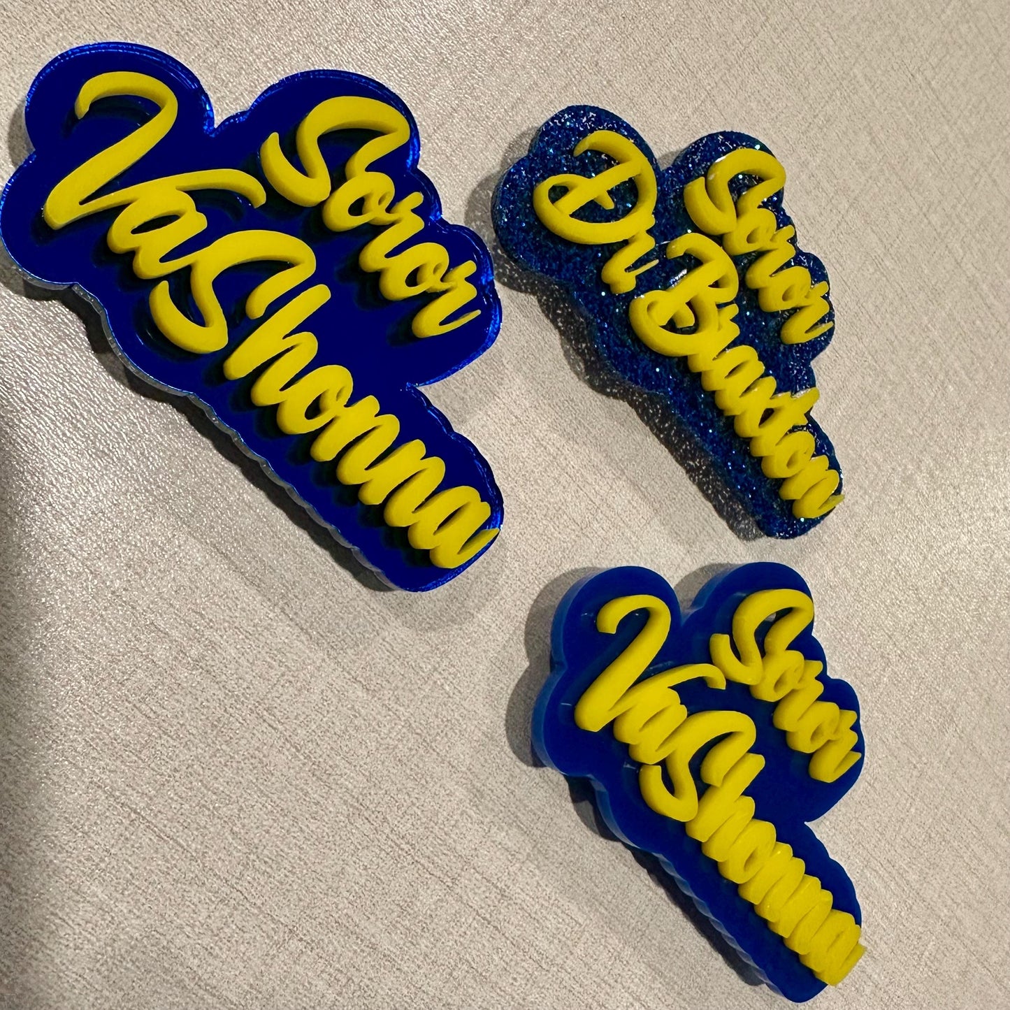 Greek D9 Inspired Name Pins
