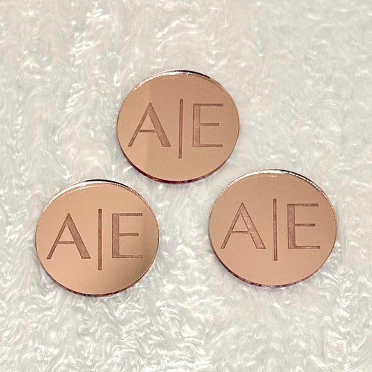 Monogram Cupcake Toppers