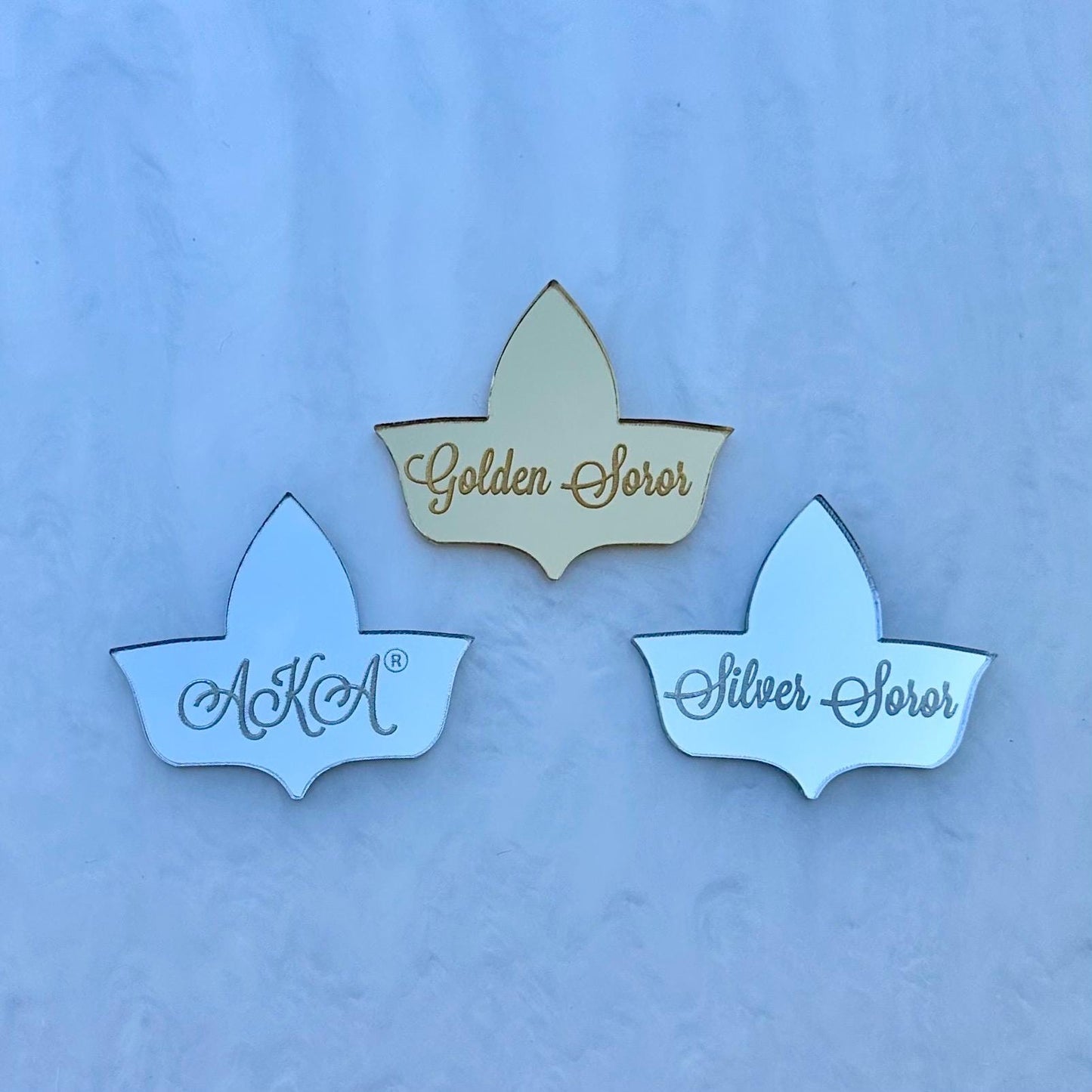 AKA Inspired Custom Engraved Cupcake Toppers