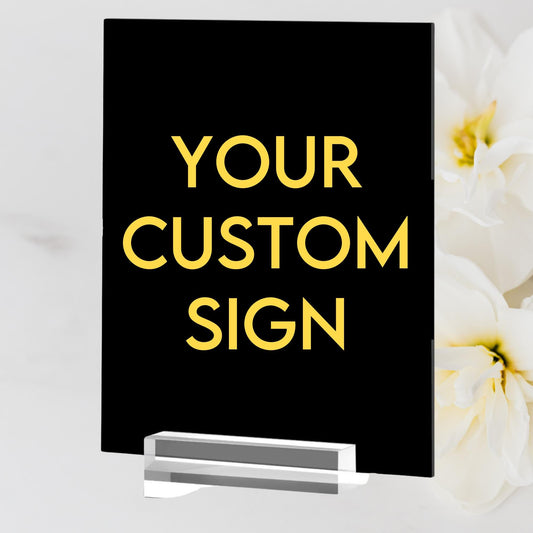 Custom Acrylic Signs