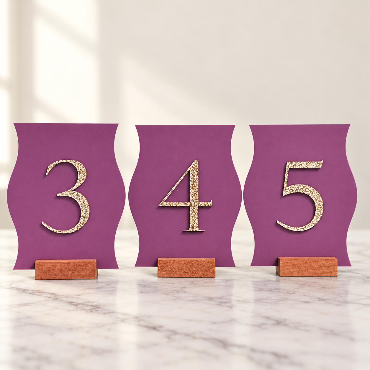 Acrylic Table Number Signs