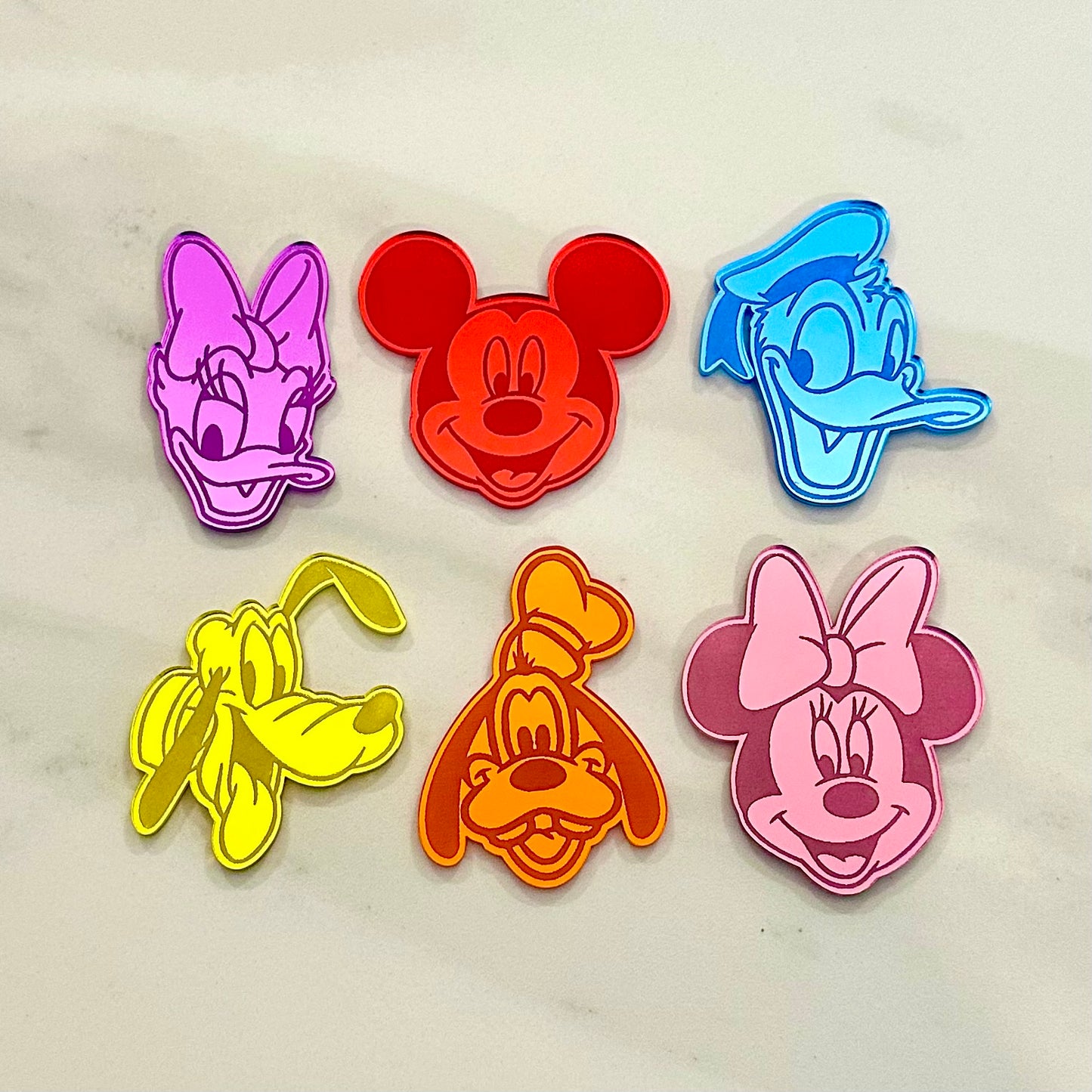 Mirror Engraved Cupcake Toppers