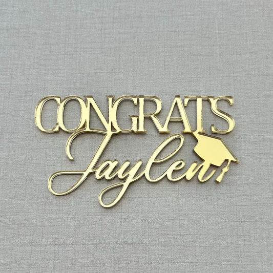 Graduation Cake Charm & Topper