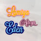Double Layered Name Cake Charms