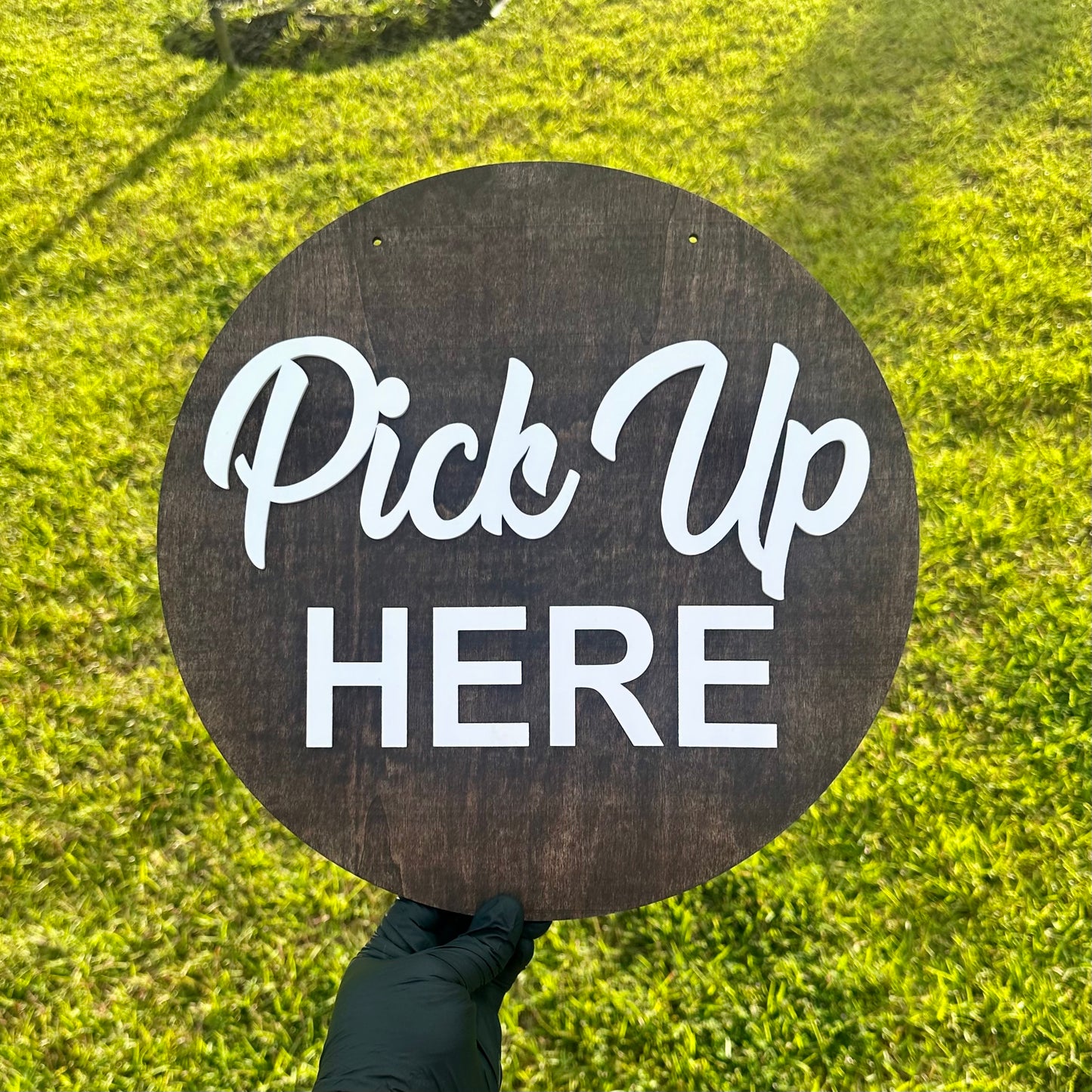 Personalized Pick Up Here Sign | Order Here Sign | Enter Here Sign | Custom Wooden Business Sign | Retail Store, Boutique & Small Business Decor