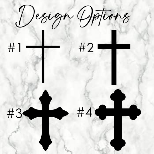 Gold Mirror Cross Cake Charm Set | Acrylic Cross Cupcake Toppers | Baptism Cake Decor | Communion Cake Charms | Christian Party Decorations