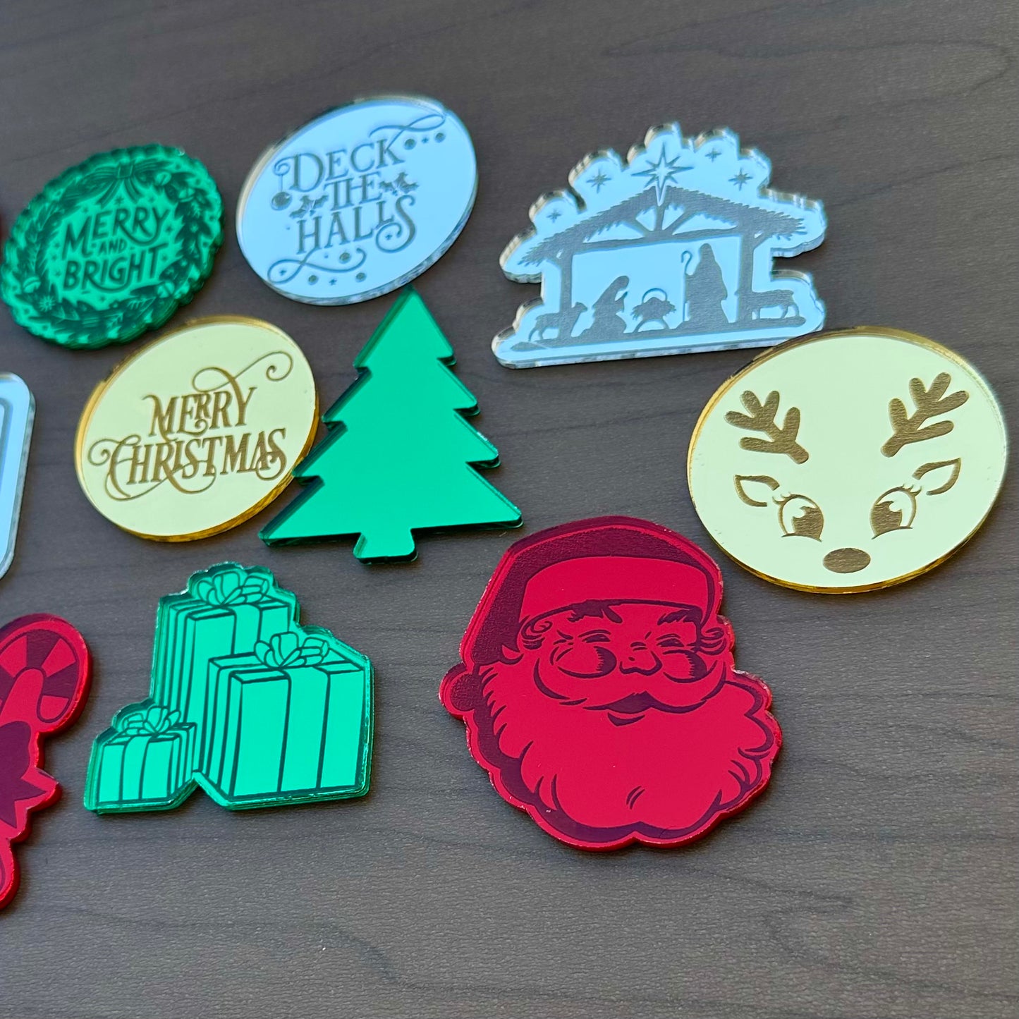 Mirror Engraved Cupcake Toppers
