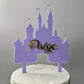 Princess Castle Cake Topper 6”W x 9”H (including sticks)