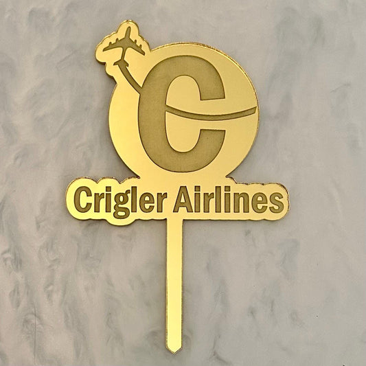 Airline Theme Cake Topper
