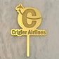 Airline Theme Cake Topper