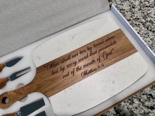 Biblical Cutting Board Set