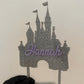 Princess Castle Cake Topper 6”W x 9”H (including sticks)
