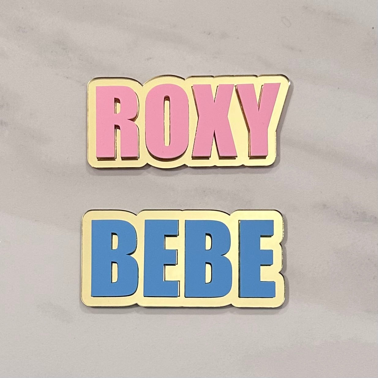 Double Layered Name Cake Charms