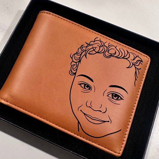 Personalized Engraved Wallet for Dad | Custom Photo Wallet | Father’s Day Wallet Gift | Best Papa Ever Wallet | Gift for Grandpa
