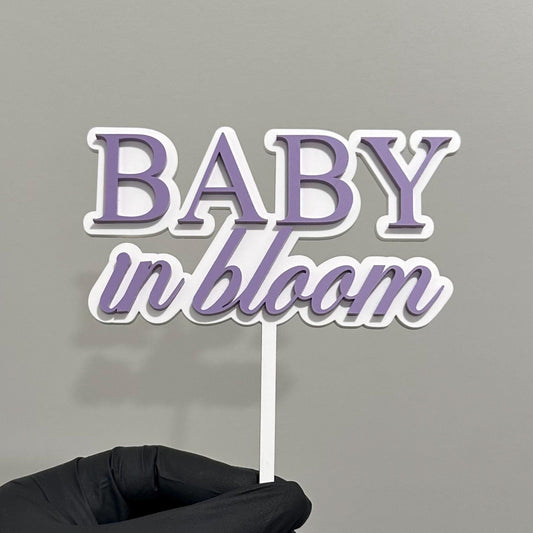 Baby in Bloom Cake Topper