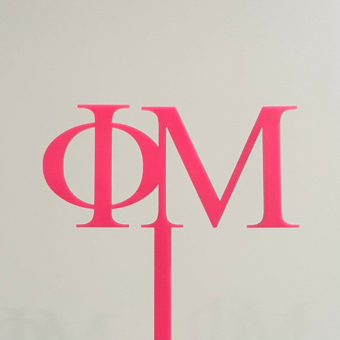 Greek Letters Cake Toppers