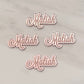 Mirror Engraved Cupcake Toppers