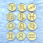 Zodiac Signs Acrylic Cupcake & Cake Charms
