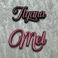 Double Layered Name Cake Charms