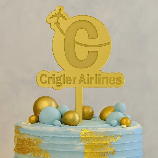 Airline Theme Cake Topper