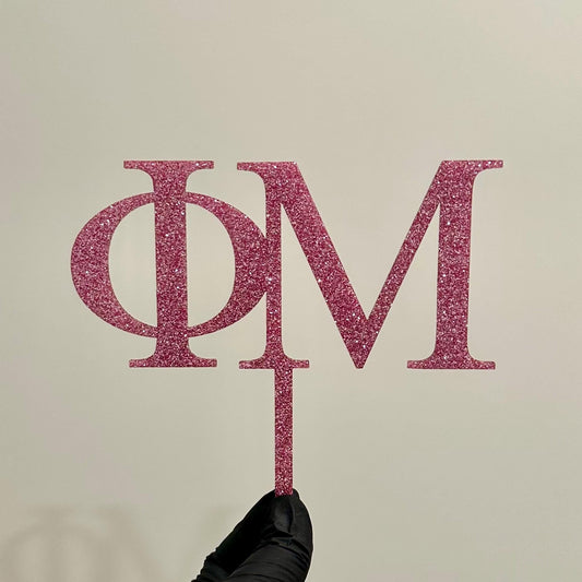 Greek Letters Cake Toppers