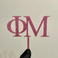 Greek Letters Cake Toppers