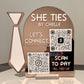 Custom Tie Themed QR Code Business Sign | Personalized Scan to Pay Sign | Social Media QR Display | Vendor Booth Sign | Business Counter Display
