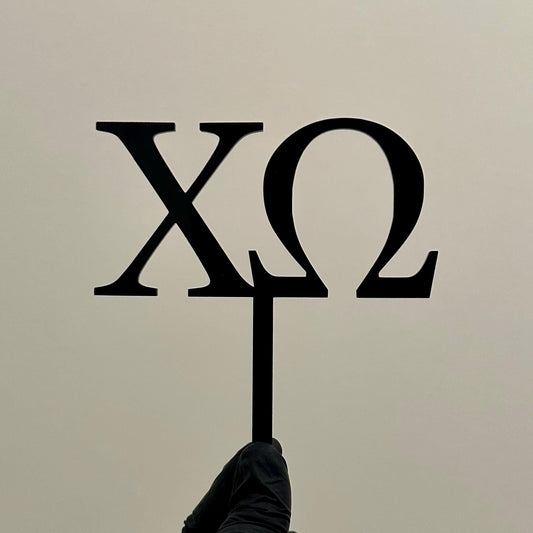 Greek Letters Cake Toppers