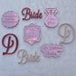 Bridal Shower Cupcake Treat Toppers