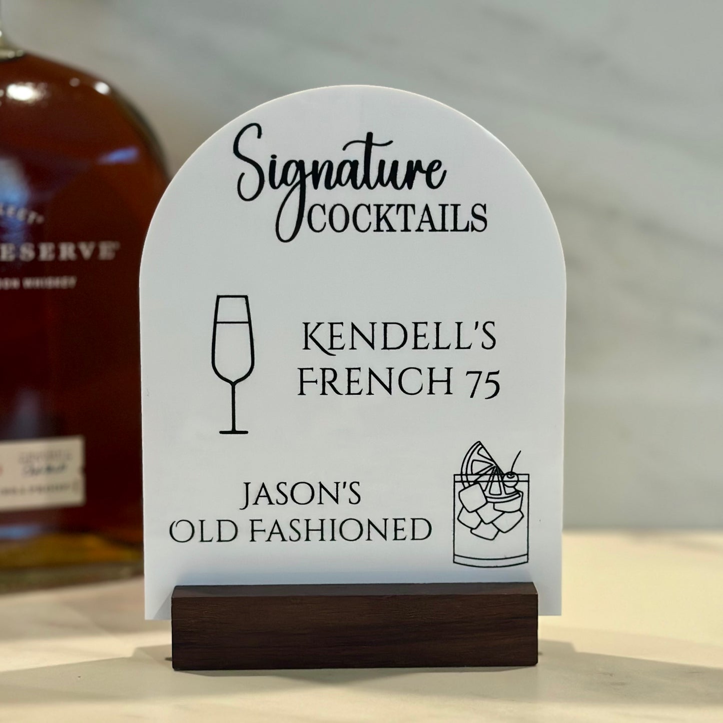 Signature Drink Bar Sign