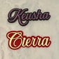 Double Layered Name Cake Charms