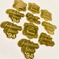 Mirror Engraved Cupcake Toppers