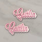 Oversized Name Acrylic Cupcake Toppers
