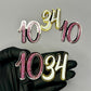 Age Cupcake Toppers (Double Layered)